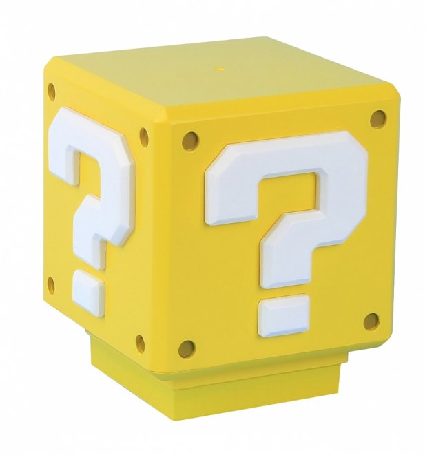 Nintendo Super Mario Brothers Mini Question Block Light Nintendo Super Mario Brothers Mini Question Block Light