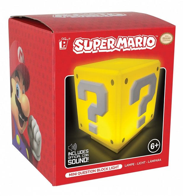 Nintendo Super Mario Brothers Mini Question Block Light Nintendo Super Mario Brothers Mini Question Block Light