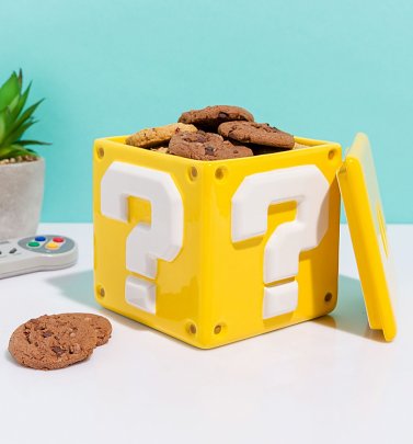 Nintendo Super Mario Bros. Question Block Cookie Jar