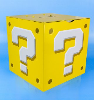 Nintendo Super Mario Brothers Question Block Moneybox With Sounds Nintendo Super Mario Brothers Question Block Moneybox With Sounds
