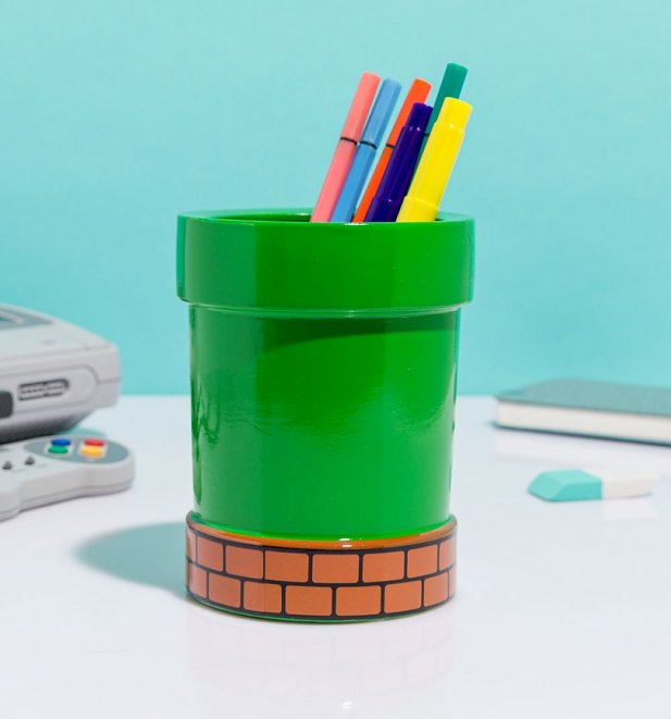 Nintendo Super Mario Pipe Desk Tidy and Planter