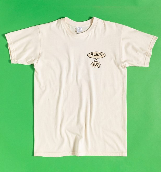 Off White Blink 182 Roger Rabbit T-Shirt with Back Print Off White Blink 182 Roger Rabbit T-Shirt with Back Print