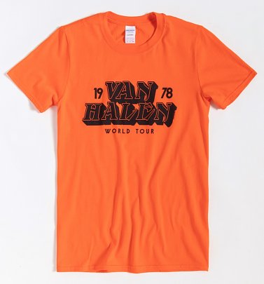 Orange Van Halen T-Shirt Orange Van Halen T-Shirt