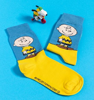 Organic Peanuts Charlie Brown Socks from Dedicated Organic Peanuts Charlie Brown Socks from Dedicated