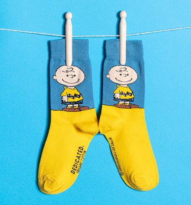 Organic Peanuts Charlie Brown Socks from Dedicated
