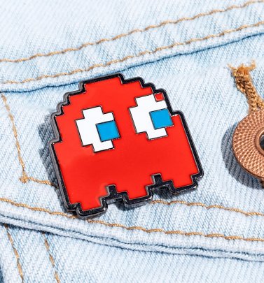 Pac-Man Blinky Ghost Enamel Pin Badge Pac-Man Blinky Ghost Enamel Pin Badge