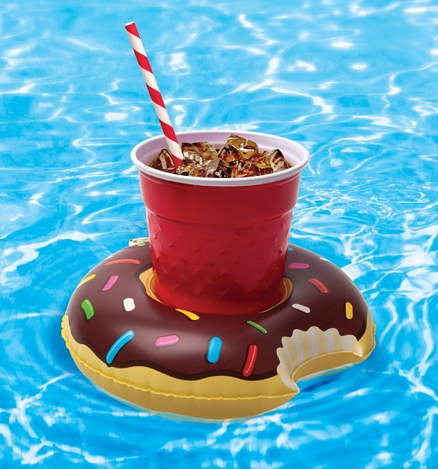 Pack Of Three Inflatable Donut Drinks Floats