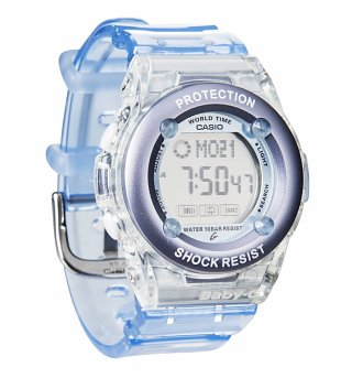 Pale Blue Baby-G Resin Strap Digital Watch BG-1302-2ER Pale Blue Baby-G Resin Strap Digital Watch BG-1302-2ER