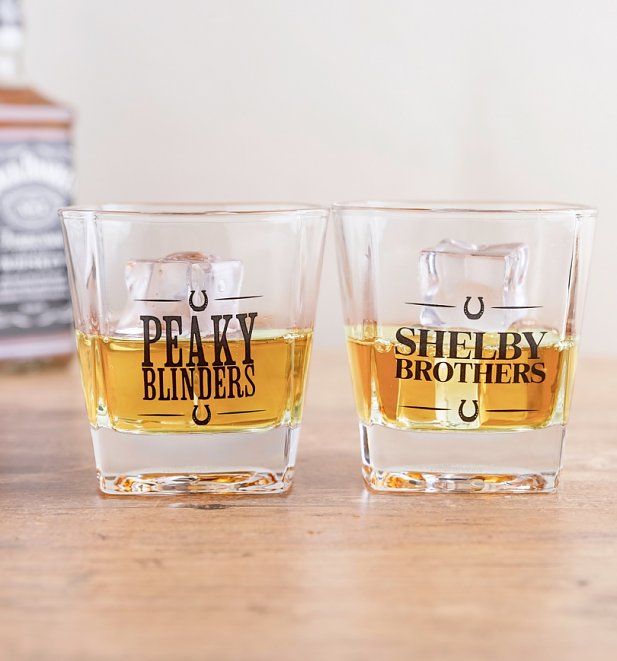 Peaky Blinders Set Of Two Whiskey Glasses