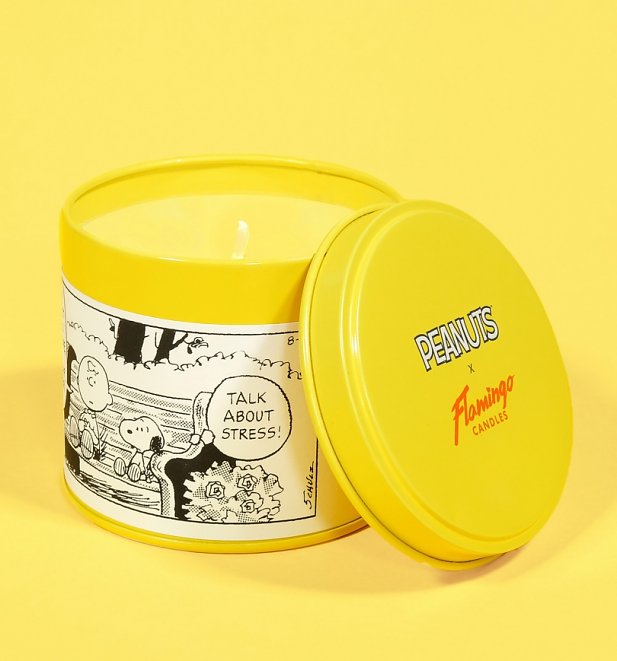 Peanuts Dog Love Comic Strip Tin Candle from Flamingo Candles Peanuts Dog Love Comic Strip Tin Candle from Flamingo Candles