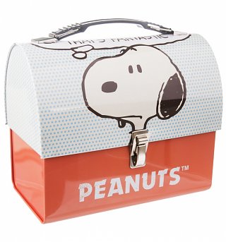 Peanuts Snoopy Domed Tin Tote Peanuts Snoopy Domed Tin Tote