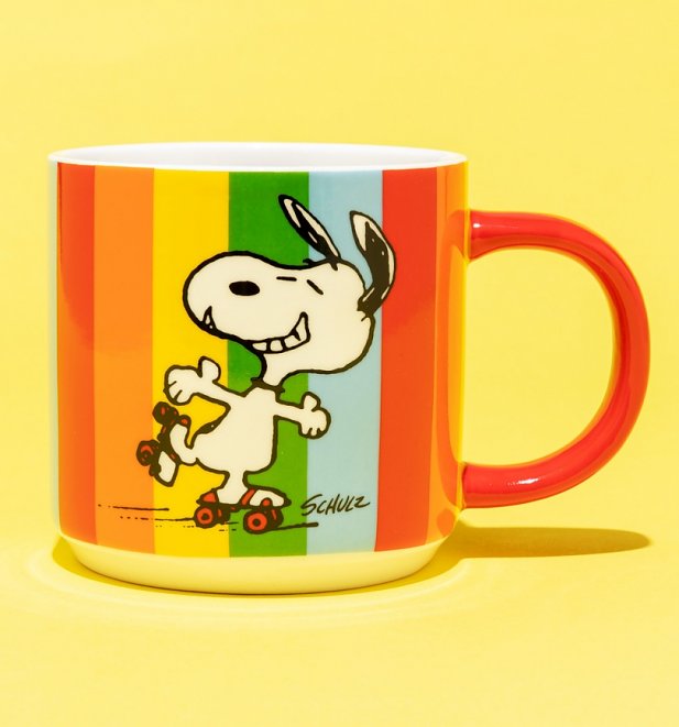 Peanuts Snoopy Let The Good Times Roll Rainbow Mug Peanuts Snoopy Let The Good Times Roll Rainbow Mug