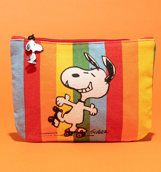 Peanuts Snoopy Let The Good Times Roll Rainbow Pouch