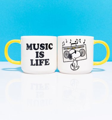 Peanuts Snoopy Music is Life Mug