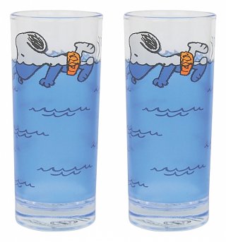 Peanuts Snoopy Set Of 2 Glasses Peanuts Snoopy Set Of 2 Glasses