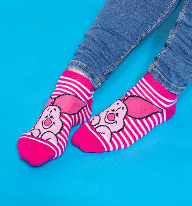 Piglet Winnie The Pooh Disney Trainer Socks