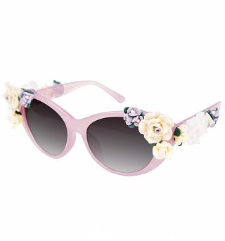 Pink 3D Flowers Sunglasses from Jeepers Peepers Pink 3D Flowers Sunglasses from Jeepers Peepers