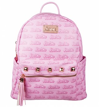 pink logo backpack