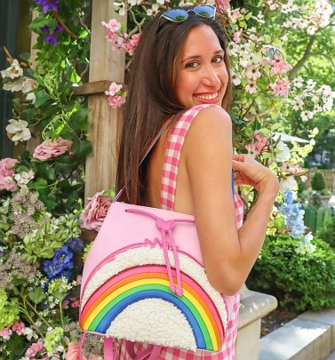 Pink Care Bears Cheer Bear Backpack from Danielle Nicole Pink Care Bears Cheer Bear Backpack from Danielle Nicole