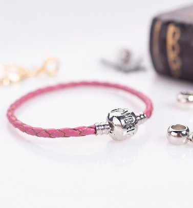 Pink Leather Harry Potter Charm Bracelet For Slider Charms Pink Leather Harry Potter Charm Bracelet For Slider Charms