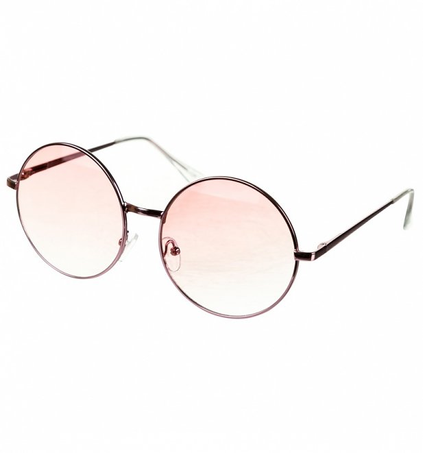 Pink Lens Round Sunglasses from Jeepers Peepers Pink Lens Round Sunglasses from Jeepers Peepers