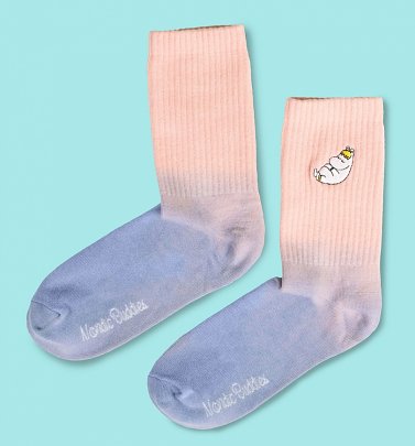 Pink and Lilac Snorkmaiden Dip Dye Moomin Socks