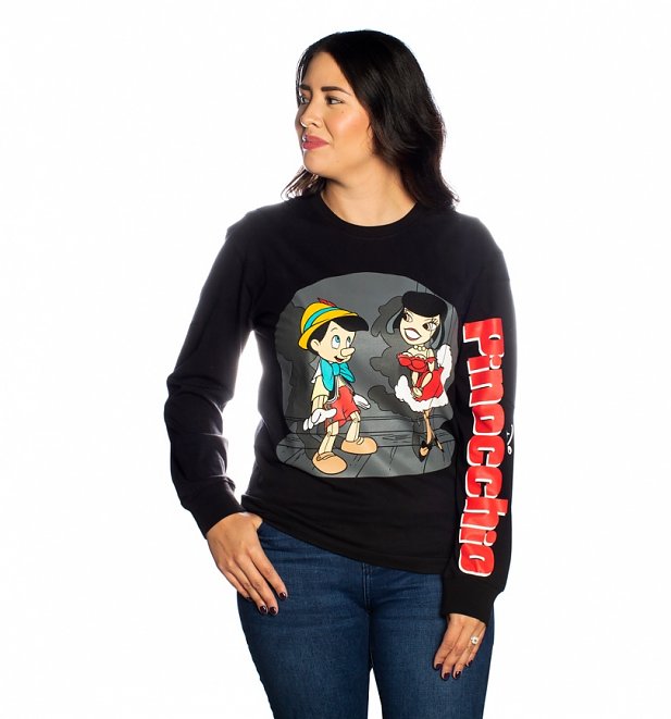 Pinocchio Can Can Long Sleeved T-Shirt from Cakeworthy Pinocchio Can Can Long Sleeved T-Shirt from Cakeworthy
