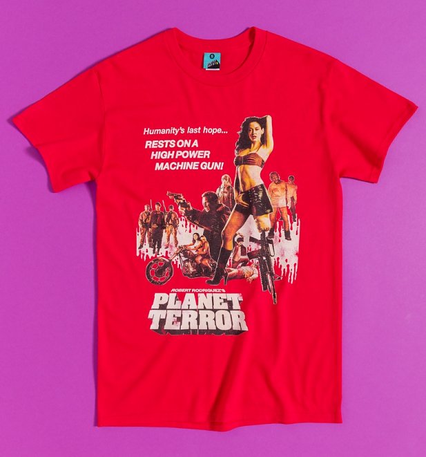 Planet Terror Movie Poster Red T-Shirt