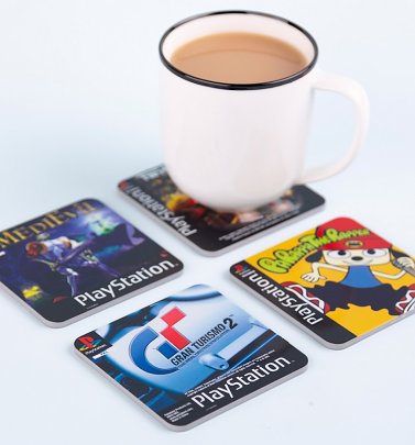 PlayStation Game Set Of 4 Coasters PlayStation Game Set Of 4 Coasters