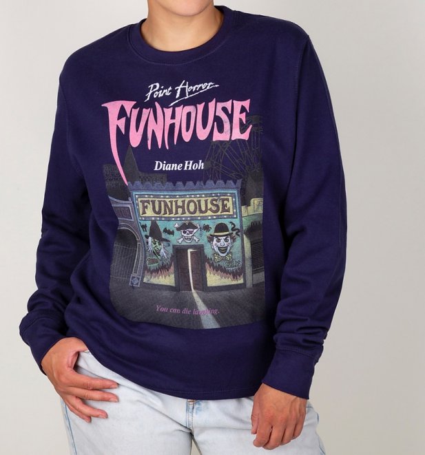 Point Horror Funhouse Oxford Navy Sweater Point Horror Funhouse Oxford Navy Sweater