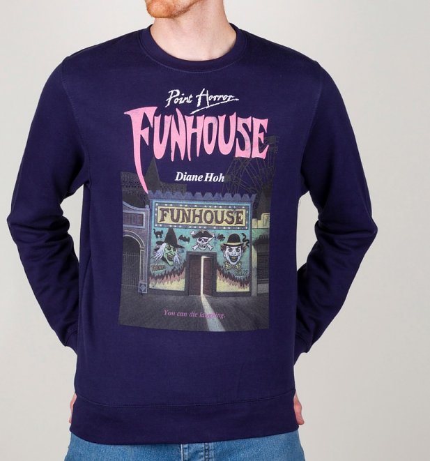 Point Horror Funhouse Oxford Navy Sweater