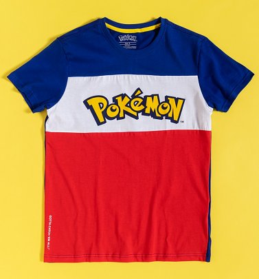 Pokemon Logo Colour Block T-Shirt from Difuzed