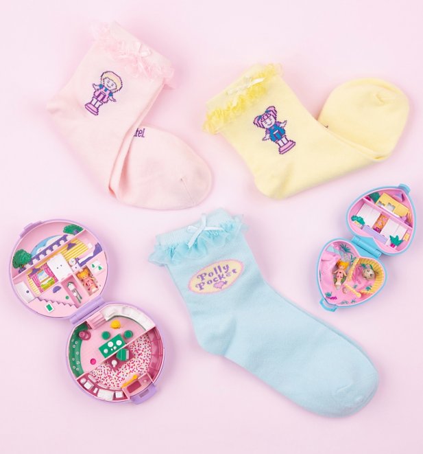 Polly Pocket Set of 3 Pairs of Socks in Gift Box