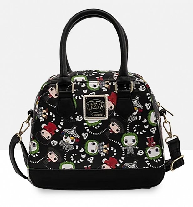 Pop by Loungefly Beetlejuice All Over Print Crossbody Bag Pop by Loungefly Beetlejuice All Over Print Crossbody Bag