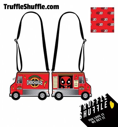 Pop by Loungefly Marvel Deadpool 30th Anniversary Chimichangas Food Truck Crossbody Bag Pop by Loungefly Marvel Deadpool 30th Anniversary Chimichangas Food Truck Crossbody Bag