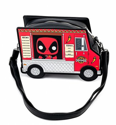 Pop by Loungefly Marvel Deadpool 30th Anniversary Chimichangas Food Truck Crossbody Bag