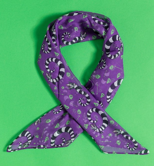 Purple Beetlejuice Sandworm Hair Scarf from Unique Vintage Purple Beetlejuice Sandworm Hair Scarf from Unique Vintage