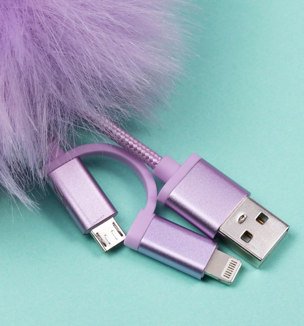 Pusheen Pom Pom Phone Charging Cable Keyring Pusheen Pom Pom Phone Charging Cable Keyring