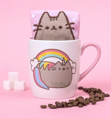 Pusheen Unicorn Mug and Socks Gift Set Pusheen Unicorn Mug and Socks Gift Set