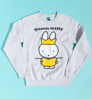 Queen Miffy Ash Grey Sweater Queen Miffy Ash Grey Sweater