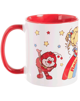 Rainbow Brite And Sprites Red Handle Mug Rainbow Brite And Sprites Red Handle Mug