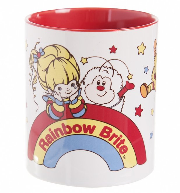 Rainbow Brite And Sprites Red Handle Mug Rainbow Brite And Sprites Red Handle Mug