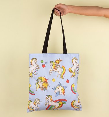 Rainbow Brite Blue Starlite Premium Tote Bag Rainbow Brite Blue Starlite Premium Tote Bag