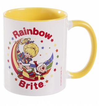 Rainbow Brite Stars Yellow Handle Mug Rainbow Brite Stars Yellow Handle Mug