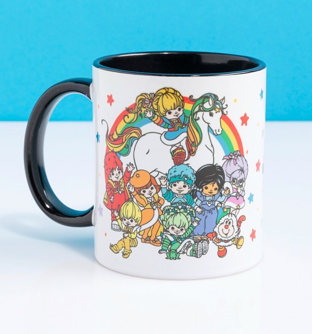 Rainbow Brite Wrap Around Black Handled Mug Rainbow Brite Wrap Around Black Handled Mug