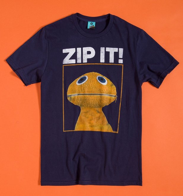 Rainbow Zippy Zip It Navy T-Shirt