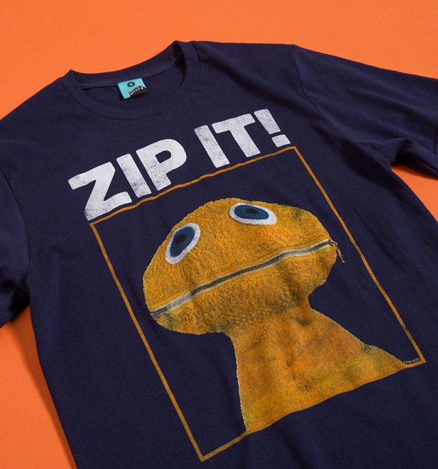 Rainbow Zippy Zip It Navy T-Shirt