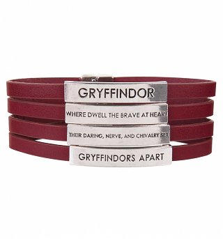Red Harry Potter Gryffindor Quotes Bracelet Red Harry Potter Gryffindor Quotes Bracelet