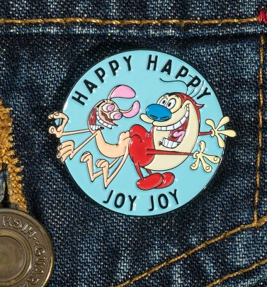 Ren And Stimpy Pin Badge Ren And Stimpy Pin Badge