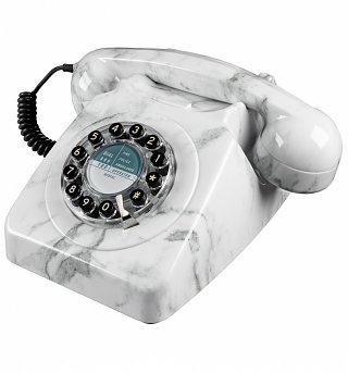 Retro 746 Marble Telephone from Wild & Wolf Retro 746 Marble Telephone from Wild & Wolf